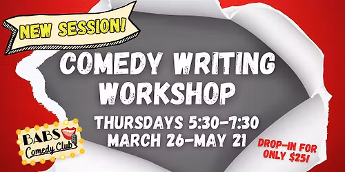 Comedy Writing Workshop for Adults