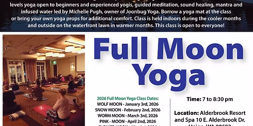 Full Moon Yoga at Alderbrook Resort and Spa