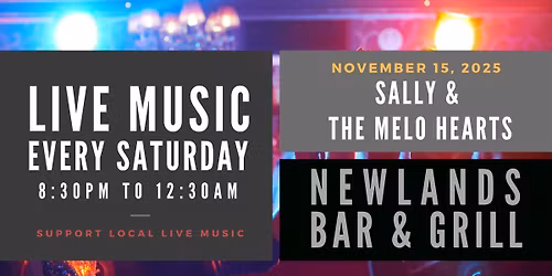 Sally & The Melo Hearts LIVE @ Newlands Bar & Grill