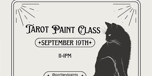 Tarot Paint Class at Memento Mori