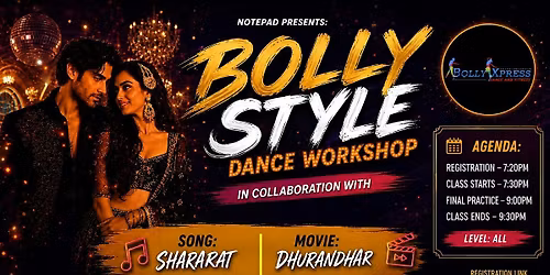 BollyStyle Workshop in collaboration with BollyXpress