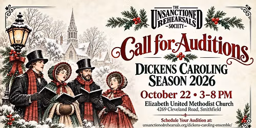 Dickens Caroling Ensemble Auditions