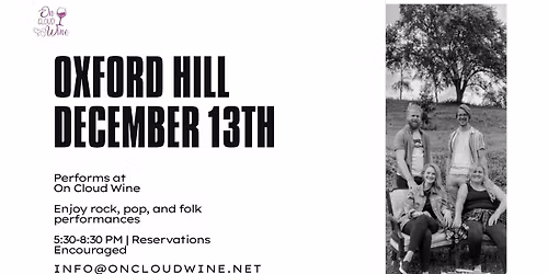 Oxford Hill performs at On Cloud Wine