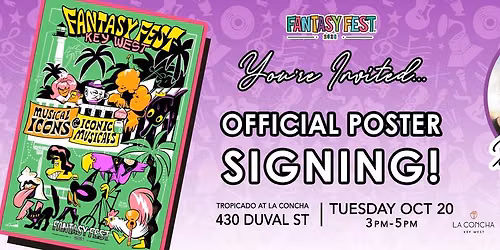 Florida Keys Council of the Arts Fantasy Fest Poster Signing Party