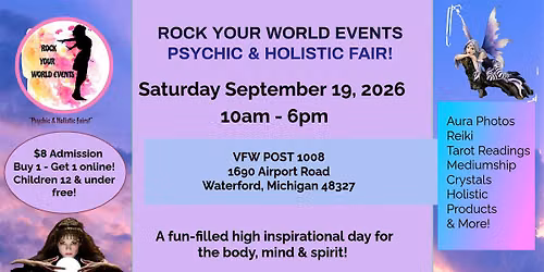 1 Day Psychic & Holistic Fair in Waterford!