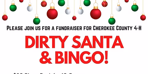 Dirty Santa Bingo (Cherokee County 4-H)