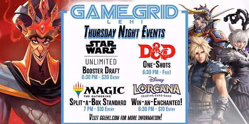 Thursday Night Events!