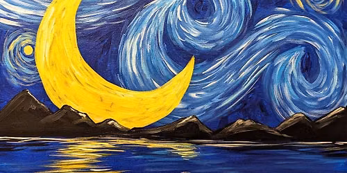 Paint and Sip: Starry Night Under the Moon
