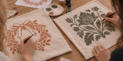 Cosy Season Cushion Painting Workshop | West Bridgford, Nottingham