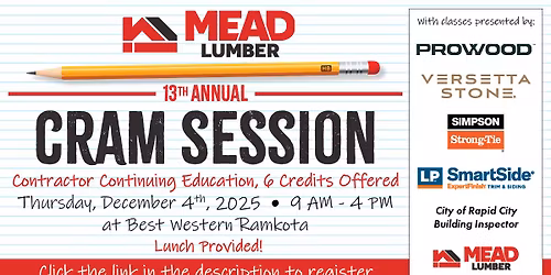 13th Annual CRAM Session - Contractor Continuing Education