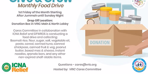 Give and Grow: Monthly Food Drive