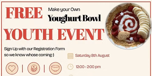 Spoonful of Goodness: DIY Yogurt Bowl Youth Workshop (14-24 yr olds) 