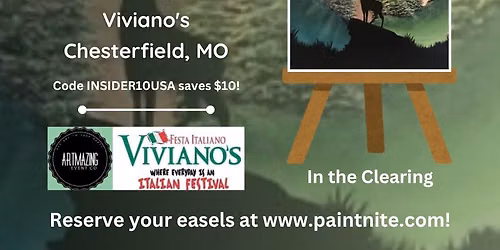 10\/24\/2026 In the Clearing Paint Nite at Viviano\u2019s in Chesterfield, MO