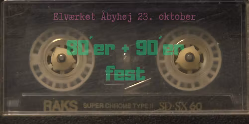 UDSOLGT - 80\u2019er og 90\u2019er fest i \u00c5byh\u00f8j\ud83d\udd7a\ud83c\udffb\ud83e\udea9\ud83d\udc83