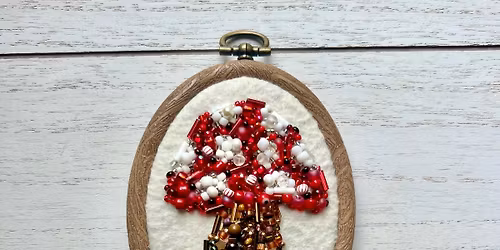   Beaded Mushroom Embroidery Collage Workshop @ Cynosure Brewing Co. 12\/16