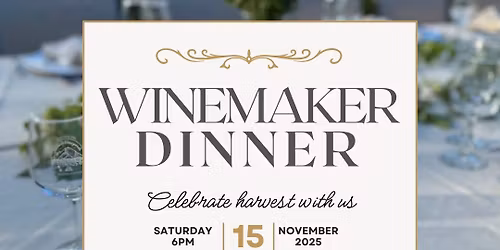 Winemaker Dinner - Nov 2025