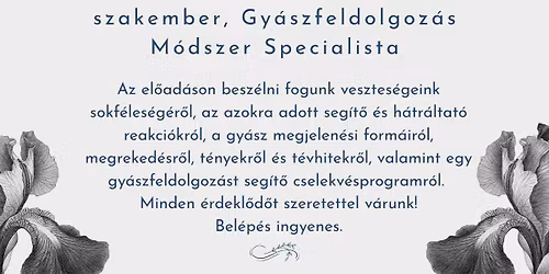 Gy\u00f3gyul\u00e1s a gy\u00e1szb\u00f3l - el\u0151ad\u00e1s \u00e9s besz\u00e9lget\u00e9s