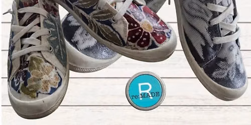 Upcycled Canvas Shoes w\/ Sig $35.00