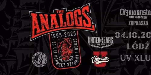 \u0141\u00f3d\u017a 04.10.2025: THE ANALOGS + Unbeaten + The United Tears- UV Klub