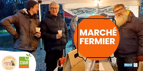 March\u00e9 fermier du CIVAM chez les Jardins des bois (Coutiches)