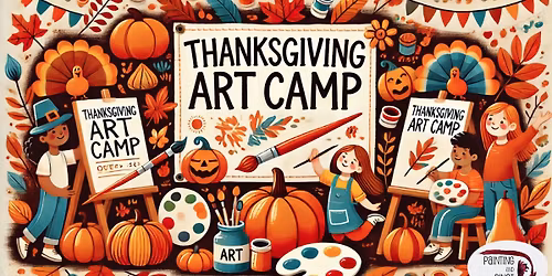 Painting and Punch Thanksgiving Art Camp