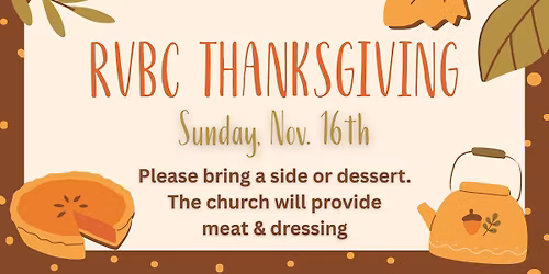 RVBC Thanksgiving 