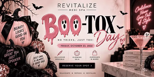Boo Tox Day at Revitalize Medispa