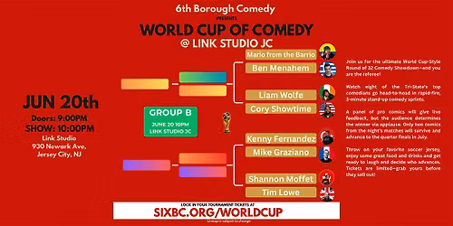 World Cup of Comedy - Standup Comedy | Group B Qualifiers