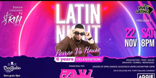 Latin Night 6 years! | Perreo Vs House | Aggie Theatre | Presented by Vive Latino