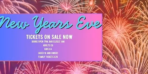 NEW YEARS EVE TICKETS - Tividale Sports Bar