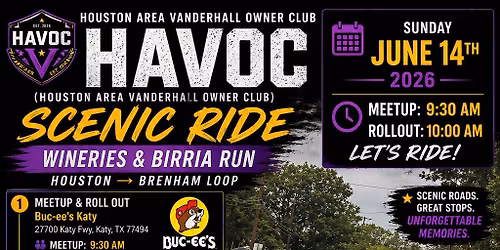 \ud83d\udd25 HAVOC Scenic Ride: Wineries & Birria Run \ud83d\udd25