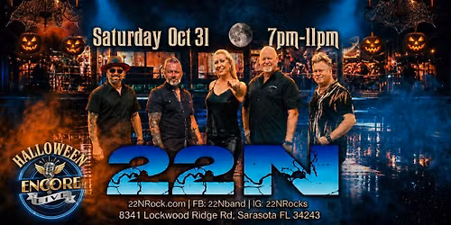22N Ultimate Party Band HALLOWEEN BASH