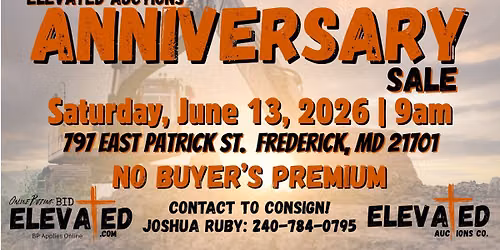 Elevated Auctions Anniversary Sale