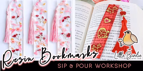 Romance Resin Bookmarks | Sip & Pour Workshop