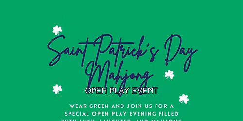 St. Patricks Day - Mahjong Open Play with sotrudles