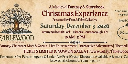 Fablewood Yuletide Faire: A Medieval Fantasy & Storybook Experience