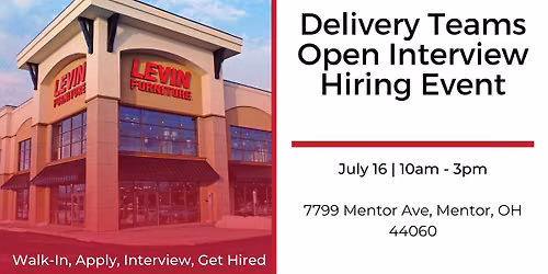 Mentor Delivery Teams - Open Interview Hiring Event