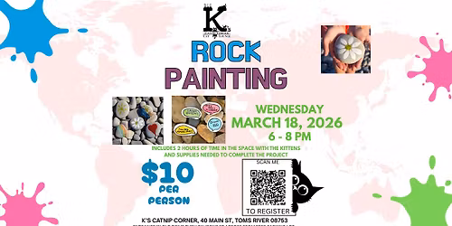 Rock Painting With Kittens