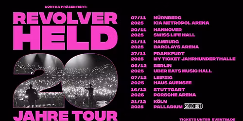 Revolverheld \/\/ 20 Jahre Tour \/\/ K\u00f6ln - SOLD OUT!