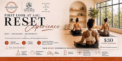 First Look at AAC: RESET Experience