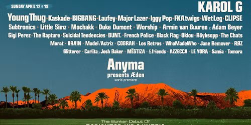 Shuttle Passes Only: Coachella 2026 Weekend 1