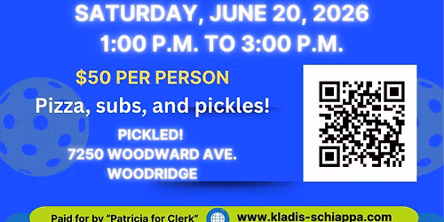 Pickleball with Patricia for Dupage County Clerk