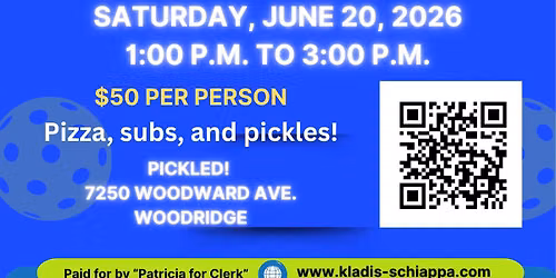 Pickleball with Patricia for Dupage County Clerk