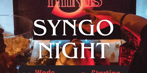 SYNGO NIGHT Hosted by Sydney Ellen Rawlings!