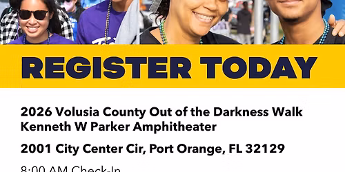 2026 Volusia County Out of the Darkness Walk