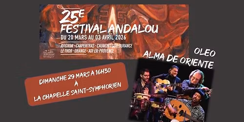 "Alma de Oriente" de Oleo Trio avec en guest Alaa Zouiten