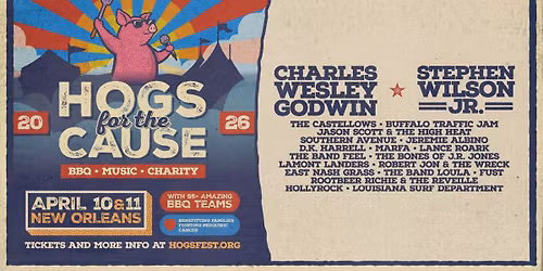 Hogs 2026 \u2022 90+ BBQ Teams, 20+ Bands, 1 Incredible Cause.
