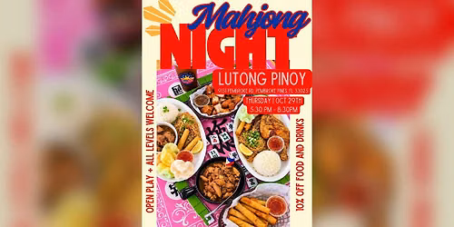 Mahjong Night at Lutong Pinoy Filipino Cuisine