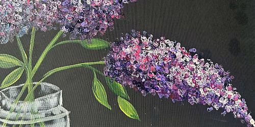 Acrylic Painting DIY with Deanna at Swan Island Dahlias - Lovely Lilacs