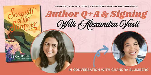 Q+A and Signing with Author Alexandra Vasti
